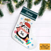 Personalized Penguin Baby's First Christmas Stocking 28490 1