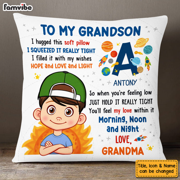 Personalized Gifts For Grandson Hug This Solar System Pillow 28494 1