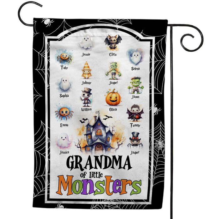 Personalized Halloween Gifts Grandma Of Little Monsters Flag 28495 1