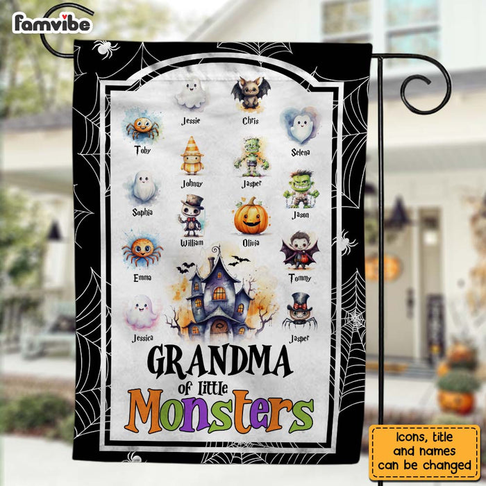 Personalized Halloween Gifts Grandma Of Little Monsters Flag 28495 1