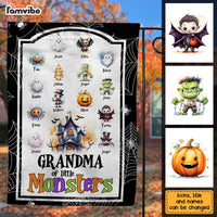 Personalized Halloween Gifts Grandma Of Little Monsters Flag 28495 thumb 1