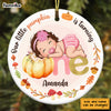 Personalized Baby Gifts Fall Turning One Circle Ornament 28496 1