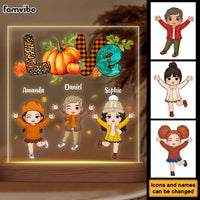 Personalized Gift For Grandma Love Fall Theme Plaque LED Lamp Night Light 28499 thumb 1