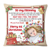 Personalized Gift For Baby Merry 1st Christmas Upload Photo Pillow 28500 1