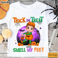 Personalized Halloween Gift For Grandson Trick Or Treat Kid T Shirt 28502 thumb 1