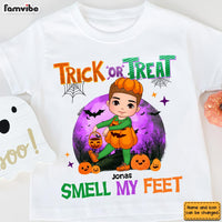 Personalized Halloween Gift For Grandson Trick Or Treat Kid T Shirt 28502 thumb 1