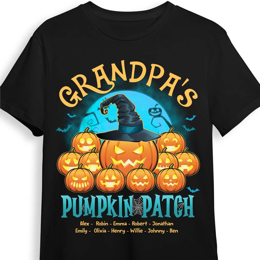 Personalized Halloween Gift For Grandpa Pumpkin Patch Shirt Hoodie Sweatshirt 28504 Primary Mockup
