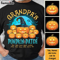 Personalized Halloween Gift For Grandpa Pumpkin Patch Shirt - Hoodie - Sweatshirt 28504 thumb 1
