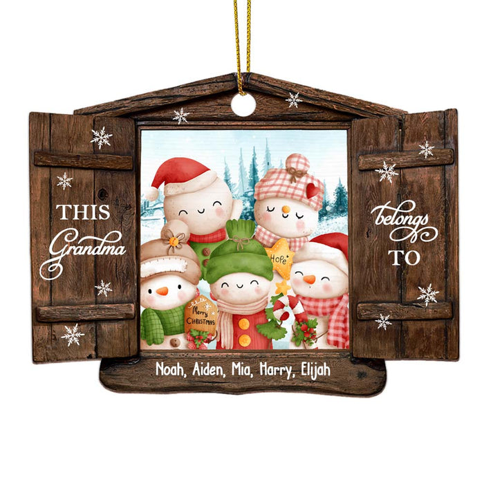 Personalized This Grandma Belongs To Ornament 28510 1
