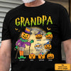 Personalized Halloween Gift For Grandpa Little Scary Pumpkins Shirt - Hoodie - Sweatshirt 28511 1
