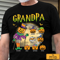 Personalized Halloween Gift For Grandpa Little Scary Pumpkins Shirt - Hoodie - Sweatshirt 28511 thumb 1