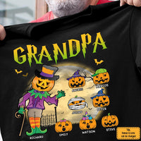 Personalized Halloween Gift For Grandpa Little Scary Pumpkins Shirt - Hoodie - Sweatshirt 28511 thumb 1