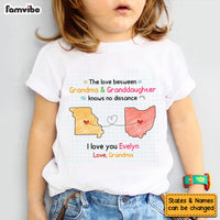 Personalized Gift For Granddaughter Long Distance Kid T Shirt 28514 thumb 1
