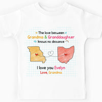 Personalized Gift For Granddaughter Long Distance Kid T Shirt 28514 thumb 1