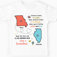 Personalized Gift For Grandson Long Distance Kid T Shirt 28515 thumb 1