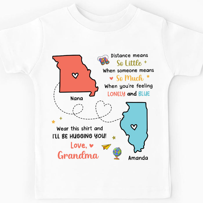 Personalized Gift For Grandson Long Distance Kid T Shirt 28515 1