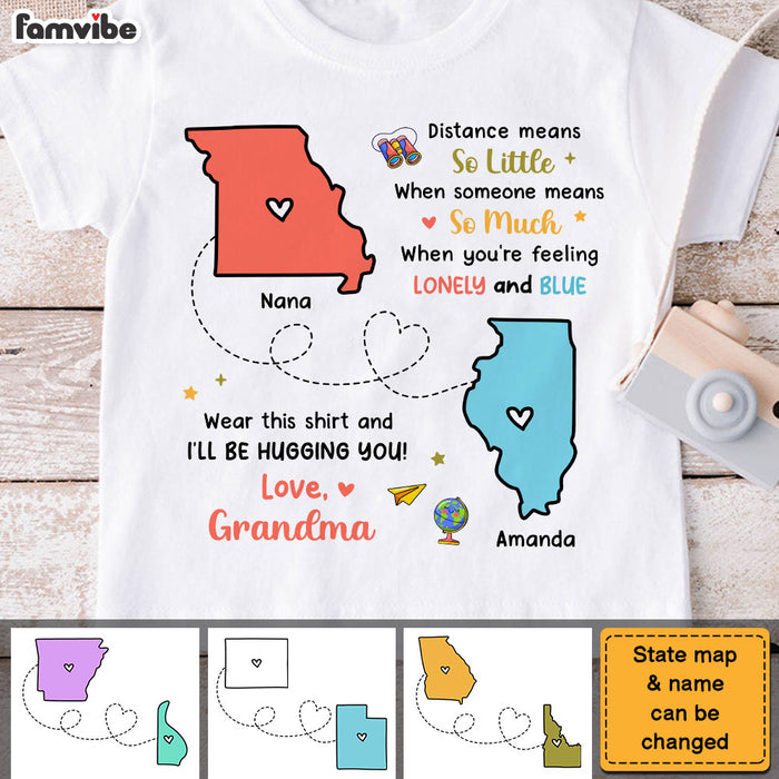 Personalized Gift For Grandson Long Distance Kid T Shirt 28515 1