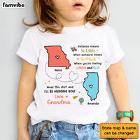 Personalized Gift For Grandson Long Distance Kid T Shirt 28515 thumb 1