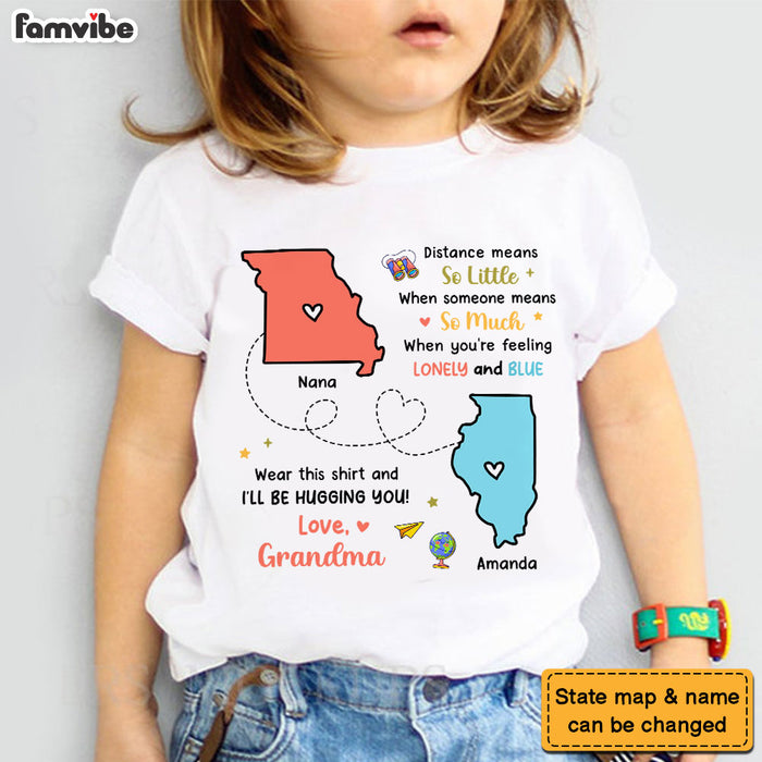 Personalized Gift For Grandson Long Distance Kid T Shirt 28515 1