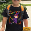 Personalized Halloween Gift For Grandson Spooky Dude Kid T Shirt 28516 1