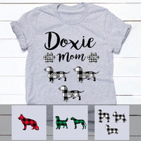 Personalized Dog Breeds Dog Mom Buffalo Plaid T Shirt OB226 30O53 thumb 1