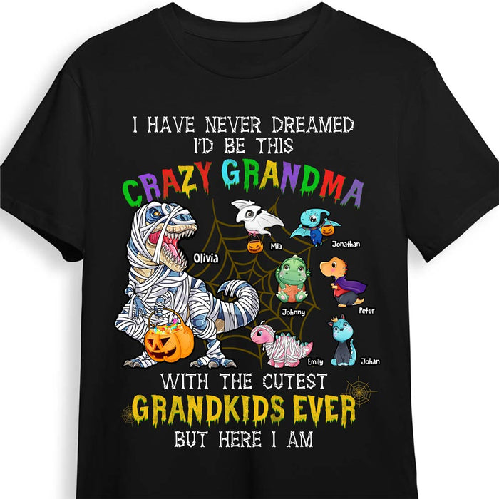 Personalized Crazy Grandma Dinosaur Halloween Shirt - Hoodie - Sweatshirt 28520 1