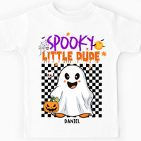 Personalized Halloween Gift For Grandson Spooky Little Dude Kid T Shirt 28521 thumb 1