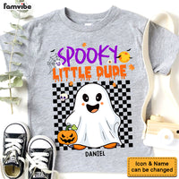 Personalized Halloween Gift For Grandson Spooky Little Dude Kid T Shirt 28521 thumb 1