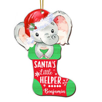 Personalized Christmas Gift For Newborn Baby Santa's Little Helper Ornament 28524 thumb 1