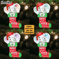 Personalized Christmas Gift For Newborn Baby Santa's Little Helper Ornament 28524 thumb 1