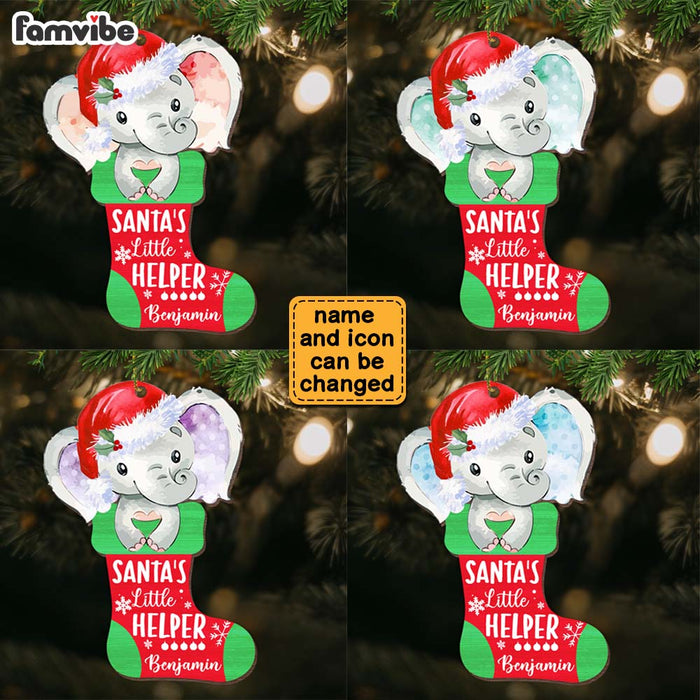 Personalized Christmas Gift For Newborn Baby Santa's Little Helper Ornament 28524 1