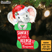 Personalized Christmas Gift For Newborn Baby Santa's Little Helper Ornament 28524 thumb 1