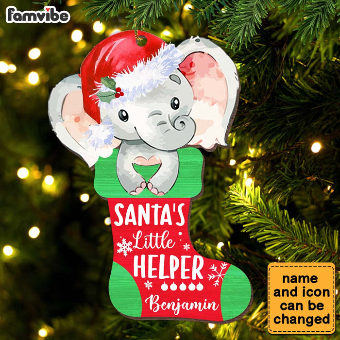 Personalized Christmas Gift For Newborn Baby Santa's Little Helper Ornament 28524 1