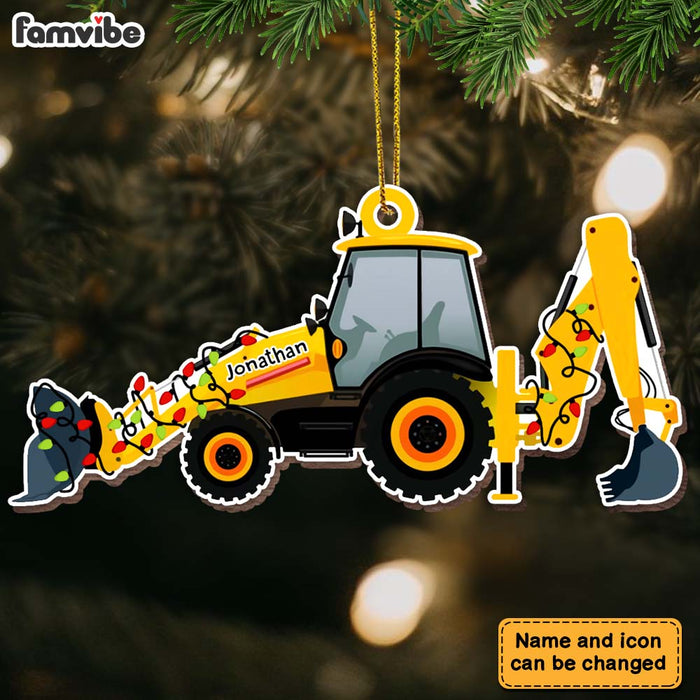 Personalized Gift For Grandson Construction Ornament 28533 1