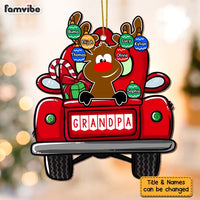 Personalized Christmas Gift For Grandpa Reindeer Ornament 28535 thumb 1