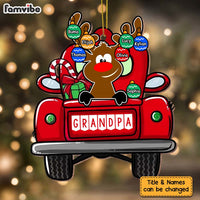 Personalized Christmas Gift For Grandpa Reindeer Ornament 28535 thumb 1