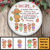 Personalized Christmas Gift For Grandma Recipe For Blended Family Round Wood Sign 28537 1