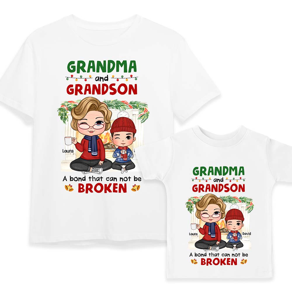 Personalized A Bond That Can't Be Broken Grandma Shirt Hoodie Sweatshirt 28539 Adult And Kid Tee Primary Mockup