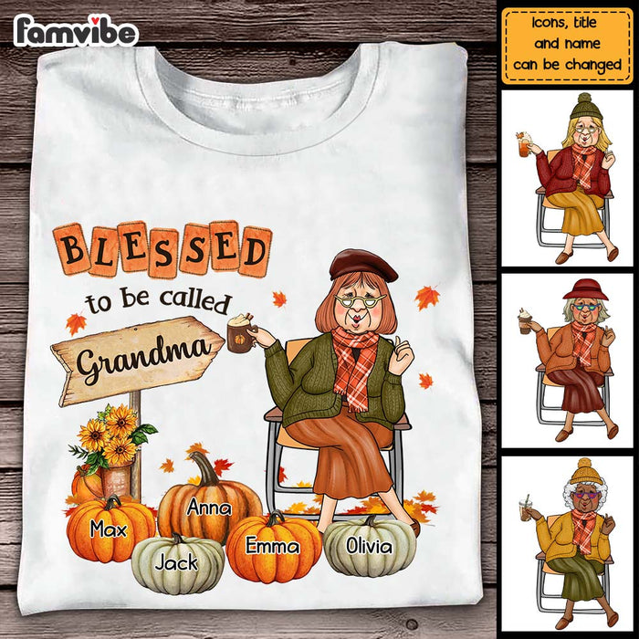 Personalized Gift For Grandma Blessed To Be Called Shirt - Hoodie - Sweatshirt 28544 1