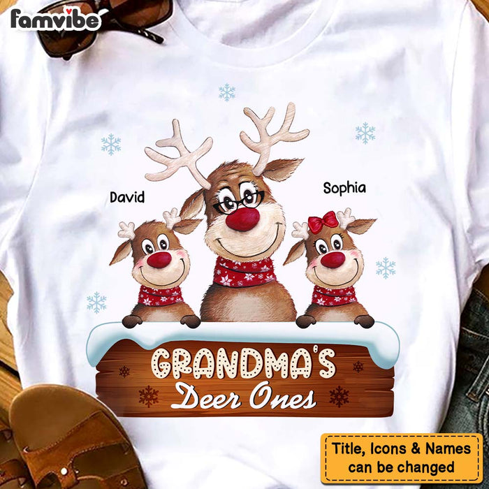 Personalized Grandma's Deer Ones Shirt - Hoodie - Sweatshirt 28547 1