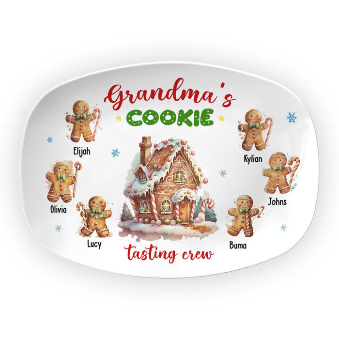 Personalized Christmas Gift For Grandma Cookie Gingerbread Plate 28549 1