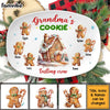 Personalized Christmas Gift For Grandma Cookie Gingerbread Plate 28549 1