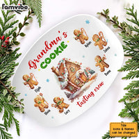 Personalized Christmas Gift For Grandma Cookie Gingerbread Plate 28549 thumb 1