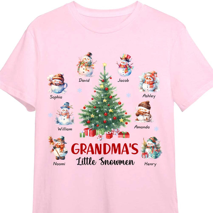 Personalized Christmas Gifts Grandma's Little Snowmen Shirt - Hoodie - Sweatshirt 28550 1