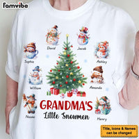 Personalized Christmas Gifts Grandma's Little Snowmen Shirt - Hoodie - Sweatshirt 28550 thumb 1