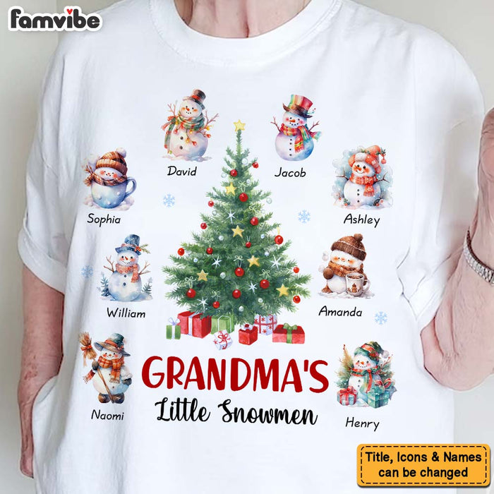 Personalized Christmas Gifts Grandma's Little Snowmen Shirt - Hoodie - Sweatshirt 28550 1