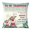 Personalized To My Grandson Pillow 28551 1
