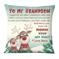Personalized To My Grandson Pillow 28551 thumb 1