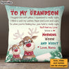 Personalized To My Grandson Pillow 28551 1