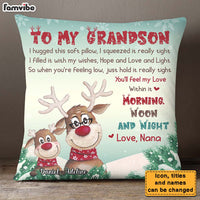 Personalized To My Grandson Pillow 28551 thumb 1
